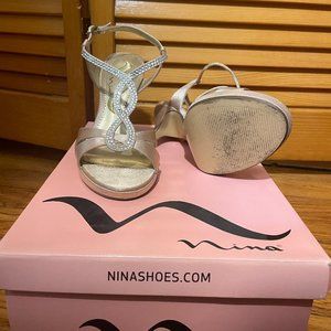 Gold Nina Shoes Size 5